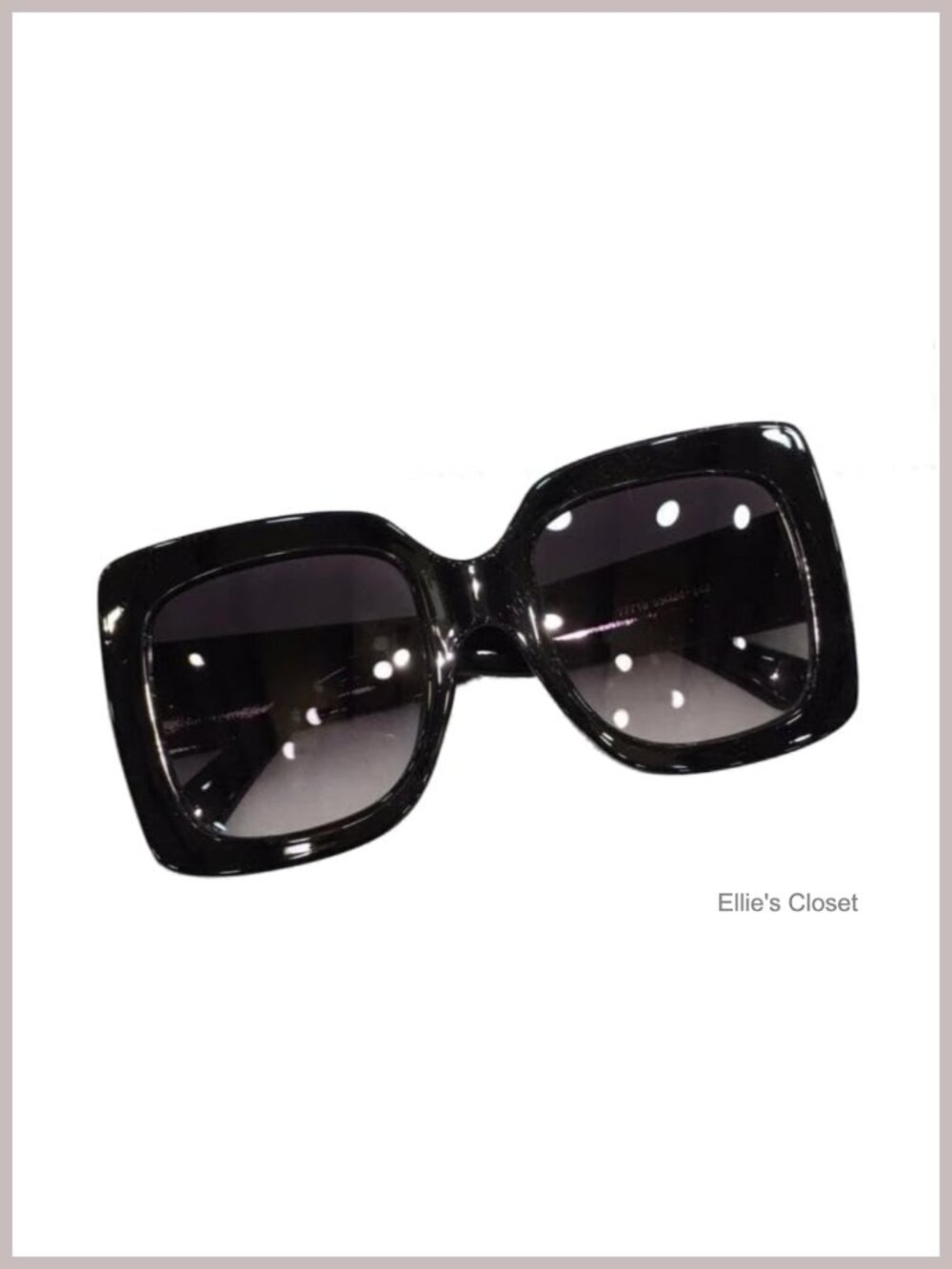 Oversized Square Gradient Lens Sunglasses Retro Lightweight UV Protection